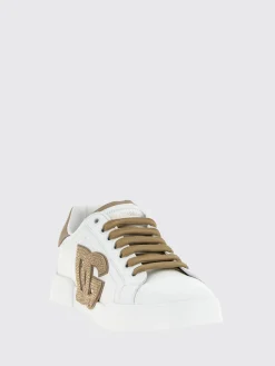 Sneakers Portofino Dolce & Gabbana in pelle con strass