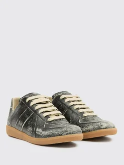 Sneakers Replica Maison Margiela in pelle laminata cracklè