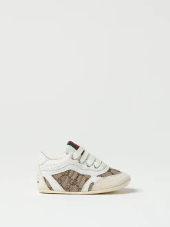 Sneakers Re-Web Gucci in pelle e misto cotone con monogram jacquard