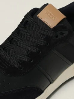 Sneakers Running Mid Tod's in pelle e mesh