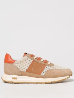 Sneakers Running Tour Philippe Model in camoscio e mesh traforato