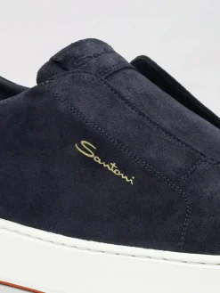 Sneakers Santoni in camoscio