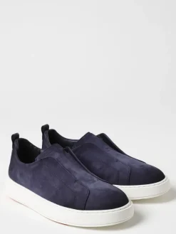 Sneakers Santoni in camoscio