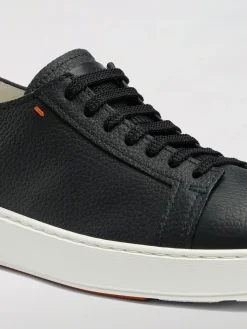 Sneakers Santoni in pelle a grana