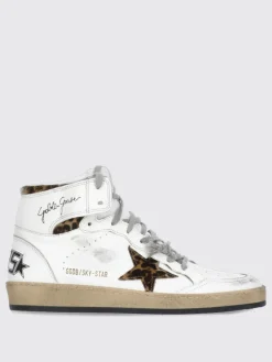 Sneakers Sky-Star Golden Goose in pelle used e cavallino animalier