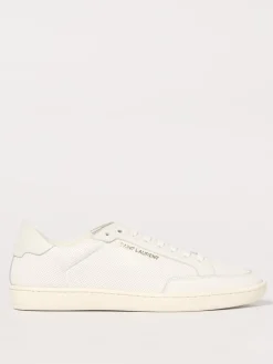 Sneakers SL/10 Saint Laurent in pelle con mirco fori goffrati