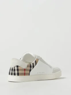 Sneakers Stevie Burberry in canvas check e pelle