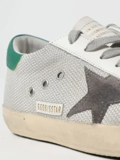 Sneakers Super-Star Golden Goose in mesh e pelle used