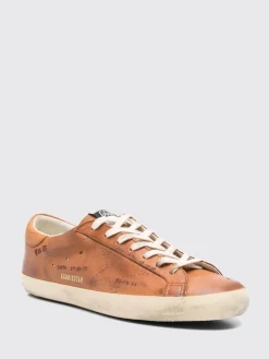 Sneakers Super-Star Golden Goose in pelle used con scritte