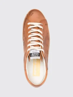 Sneakers Super-Star Golden Goose in pelle used con scritte
