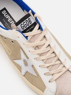Sneakers Super-Star Golden Goose in mesh e pelle used