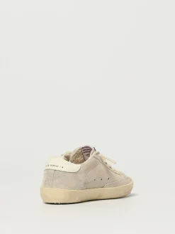 Sneakers Super-Star Golden Goose in camoscio lamè