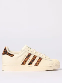 Sneakers Superstar II Adidas Originals in pelle e cavallino animalier