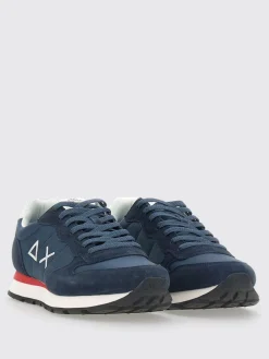 Sneakers Tom Solid SUN68 in camoscio e mesh