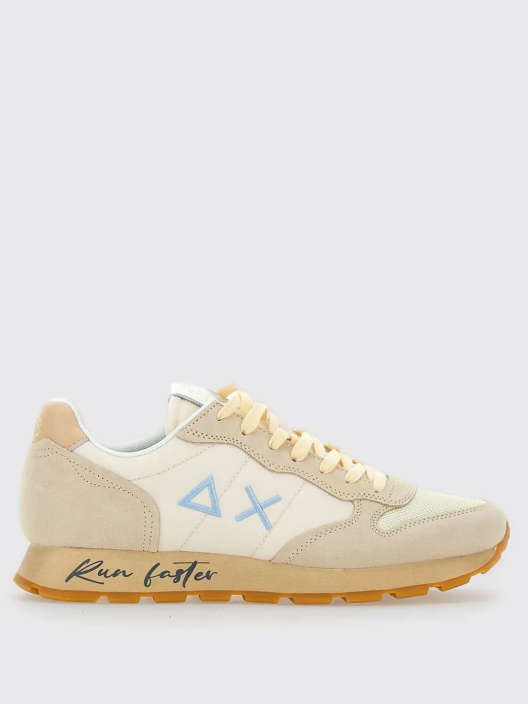 Sneakers Tom Vintage SUN68 in camoscio e mesh