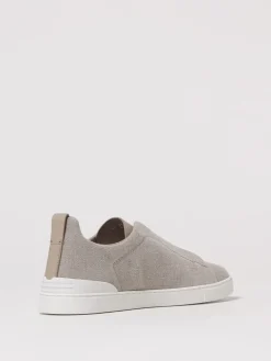 Sneakers Triple Stitch Zegna in cotone e lino