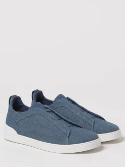 Sneakers Triple Stitch Zegna in cotone e lino