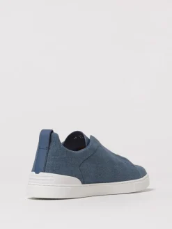 Sneakers Triple Stitch Zegna in cotone e lino