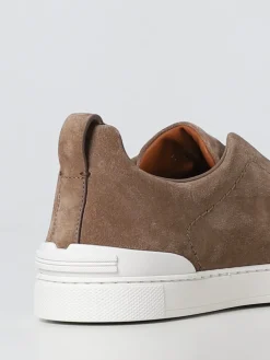Sneakers Triple Stitch Zegna in pelle scamosciata