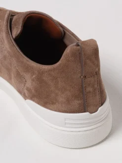 Sneakers Triple Stitch Zegna in camoscio