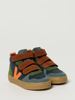 Sneakers V-10 Mid Veja in camoscio senza cromo