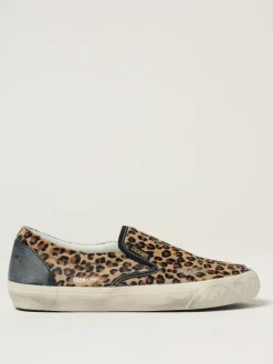 Sneakers VCE Penstar Golden Goose in cavallino animalier effetto used