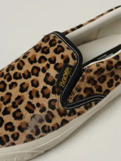 Sneakers VCE Penstar Golden Goose in cavallino animalier effetto used