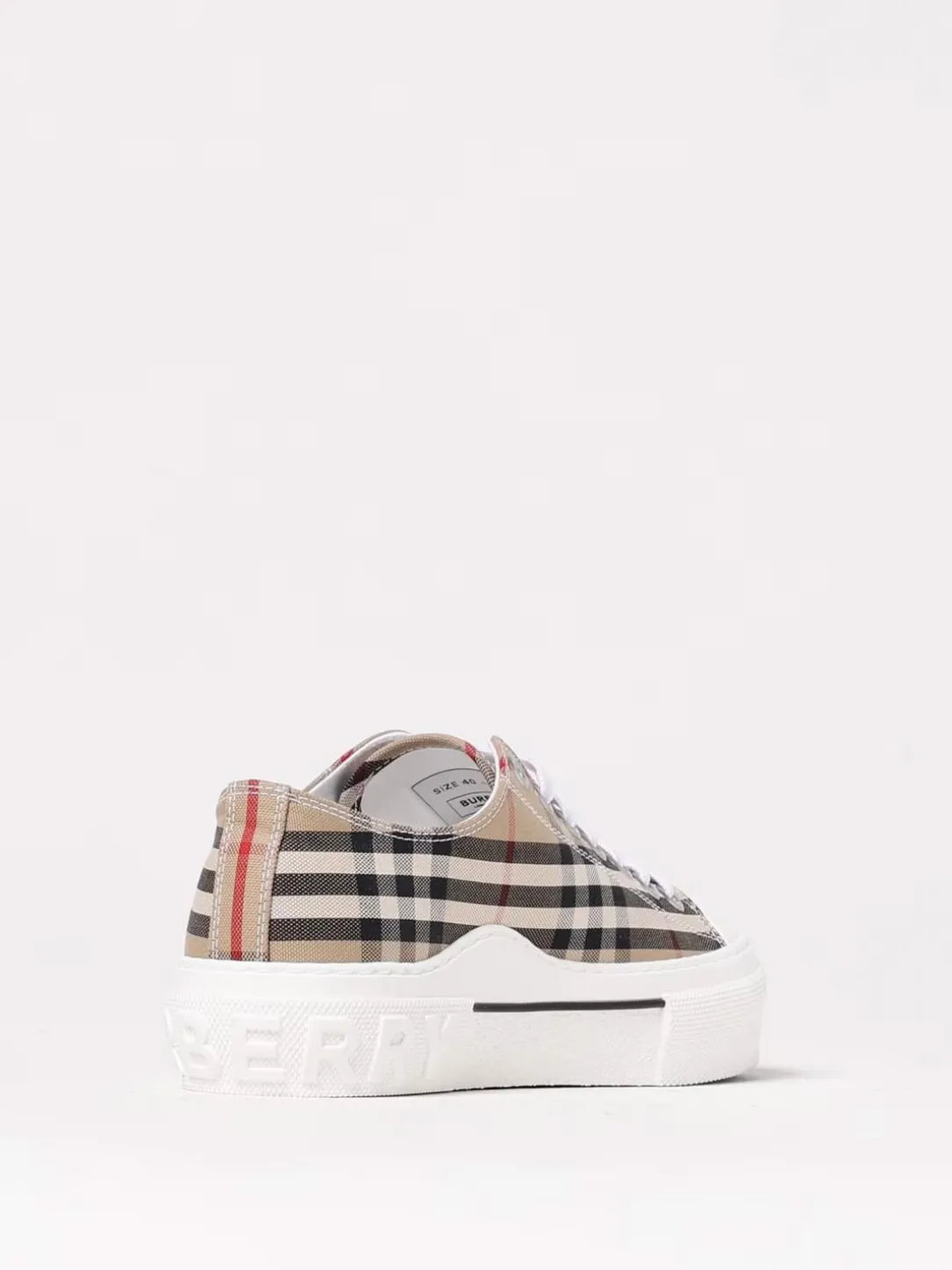Sneakers Vintage Check Burberry in canvas di cotone
