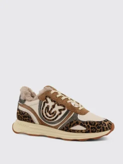 Sneakers Zoe 01 Pinko in pelle stampa animalier