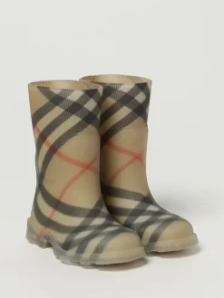 Stivale da pioggia Burberry in gomma stampata