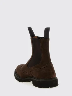 Stivaletto Henry Tricker's in camoscio con motivo brogue