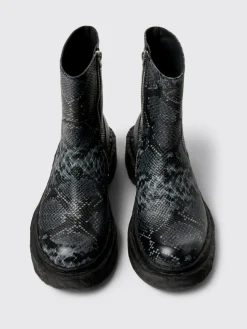 Stivaletto Vamonos Camper in pelle stampa pitone