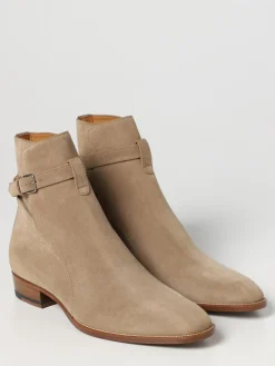 Stivaletto Wyatt 30 Jodhpur Saint Laurent in suede