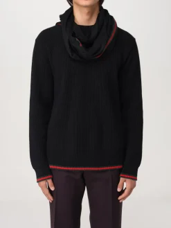 Stola GG Gucci in seta e cotone jacquard con fascia Web