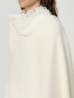 Stola in misto lana con inserti in pizzo Ermanno Scervino Life