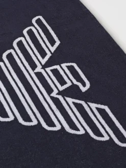 Telo da bagno Emporio Armani Swimwear con maxi logo