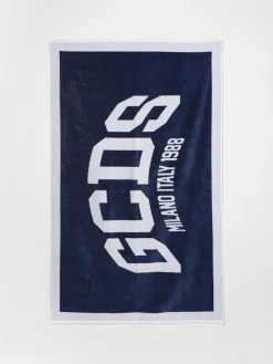 Telo da bagno in cotone con maxi logo GCDS