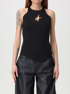Top con stella traforata in poliammide Mugler