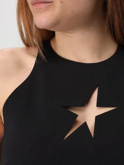 Top con stella traforata in poliammide Mugler
