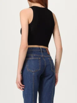 Top cropped Etro in misto cotone