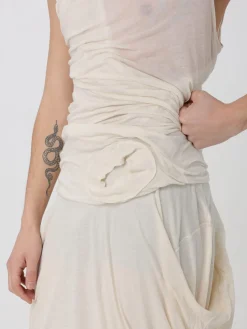 Top in cotone drappeggiato Rick Owens