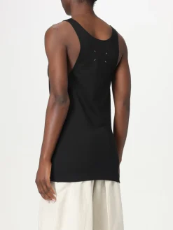 Top in misto cotone con logo Maison Margiela