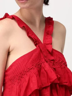 Top Isabel Marant Etoile in viscosa con rouches