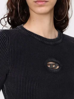 Top Oval D Diesel in cotone a coste