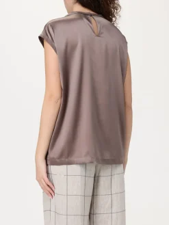 Top smanicato Brunello Cucinelli in seta