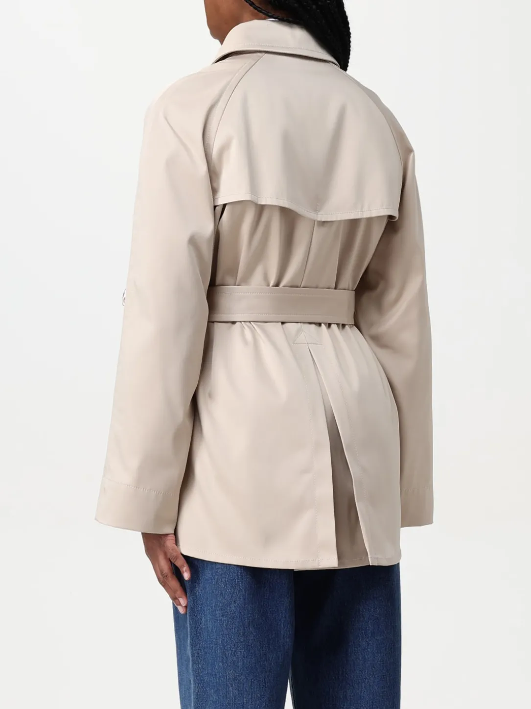 Trench a doppiopetto corto Fay in tessuto tecnico