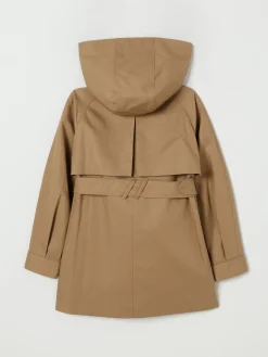 Trench a monopetto con cappuccio Burberry