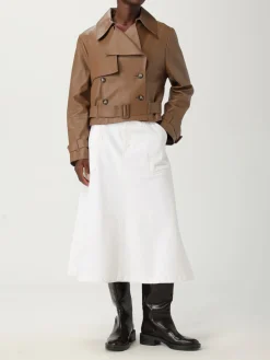 Trench doppiopetto Boss in pelle