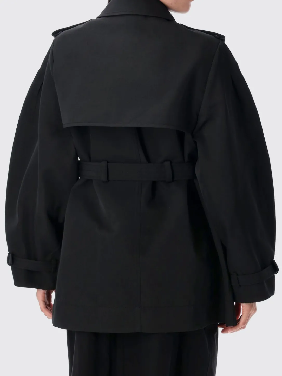 Trench Ganni in twill di cotone