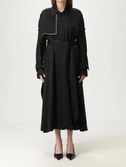 Trench lungo in misto viscosa Victoria Victoria Beckham